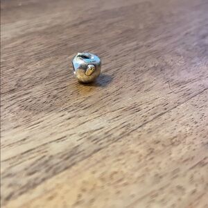 Retired Pandora Apple with Worm Charm Bead 🍎